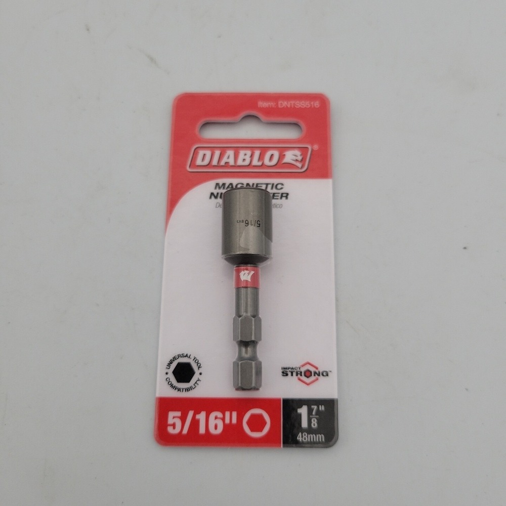 Diablo DNTSS516 Durable Torque Resistant Magnetic Nut Setter 5/16 x 1-7/8 in.